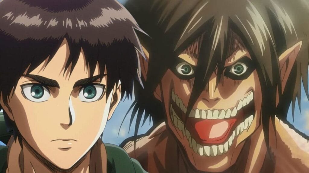 Eren Yeager Titan de Ataque em Attack on Titan Aniversário de 15 Anos do Mangá 