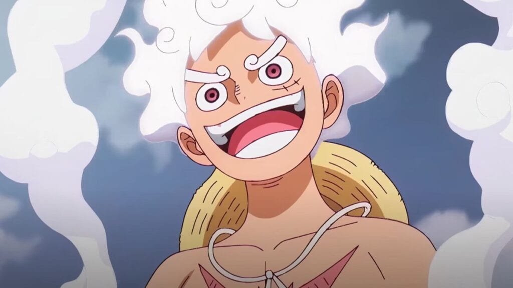 Luffy Gear 5 Sorrindo