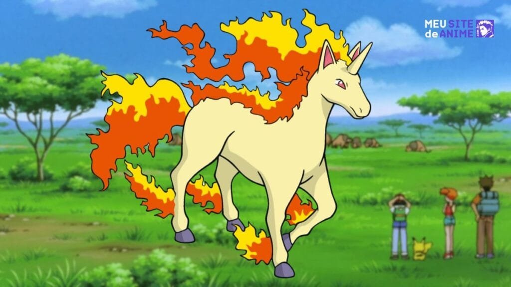 Pokémon Rapidash Cavalo de Fogo Pokemons Cavalos Único