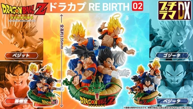 Diorama de Dragon Ball Une Vegito e Gogeta em Colecionável Incrível