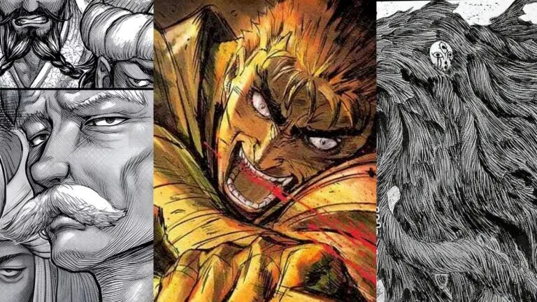 Mangá Berserk Cap 377 Conflito dos Kushans com Griffith e Rakshas