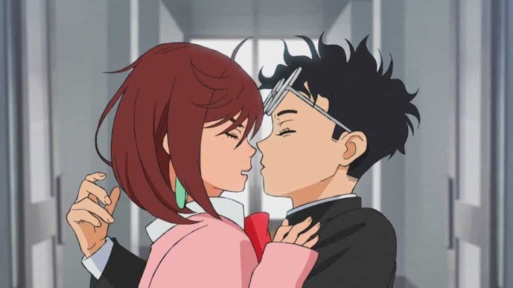 Animação +18 de Momo Ayase e Okarun? Maplestar Lança Enquete e Fãs Votam 1 Momo Ayase e Okarun se beijando maplestar