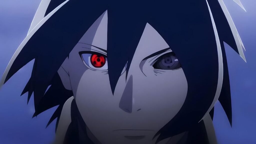 Sasuke Rinnegan e Sharingan em cada olho