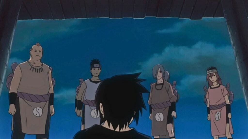 Arco Resgate de Sasuke com os servos de orochimaru