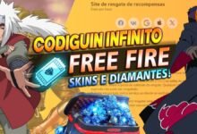 CODIGUIN Infinito Naruto 2025 no Free Fire Resgate seu codigo