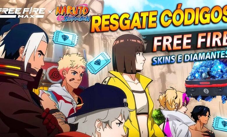 Codiguin-FF-25-Janeiro-de-2025-Skins-Naruto-e-Emotes-Códigos-Free-Fire-de-Hoje