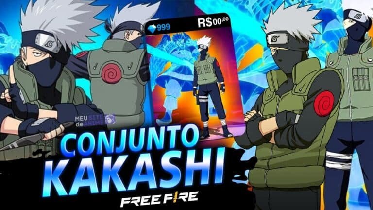 Conjunto Kakashi no Free Fire: Resgate de Graça com Codiguin FF 10 Conjunto Kakashi no Free Fire Resgate de Graça com Codiguin FF