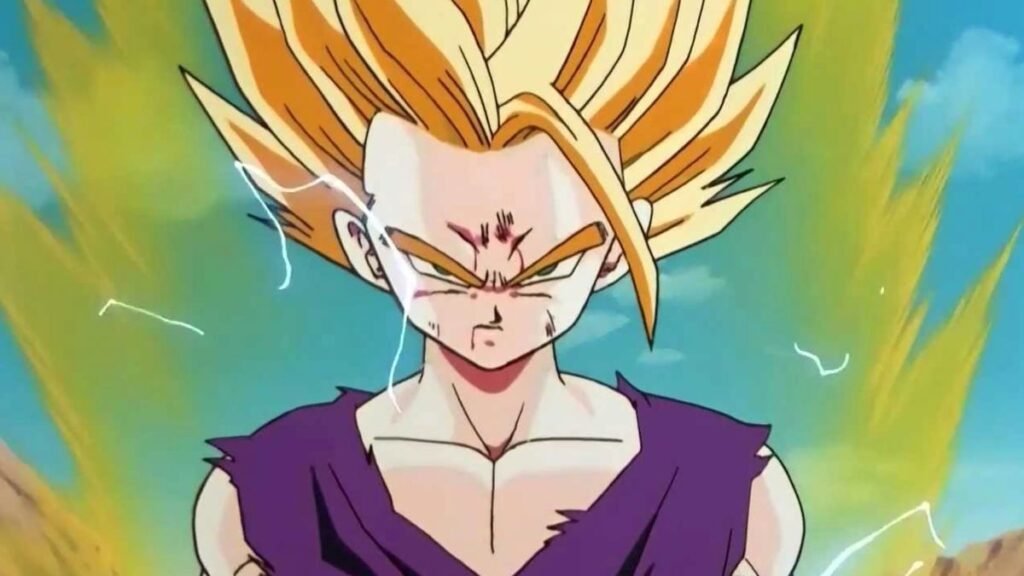 Gohan atinge o Super Saiyajin 2 e vence Cell