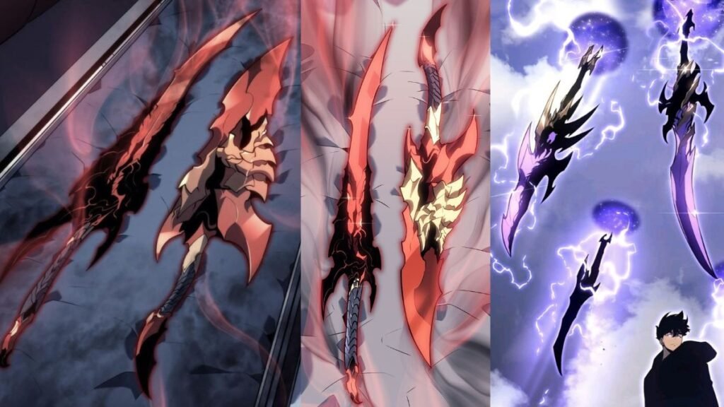 Kamish's Wrath Fúria de Kamish Armas Mais Fortes de Sung Jin-Woo em Solo Leveling