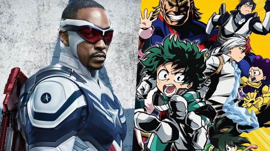Marvel e My Hero Academia se Unem em Novo Crossover com Hawks e Capitão América 1 Marvel e My Hero Academia se Unem em Novo Crossover com Hawks e Capitão América