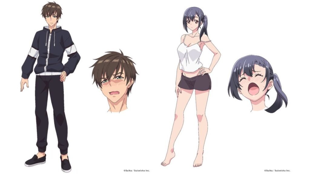 Personagens de Yoasobi Gurashi Kazuto e Yayoi