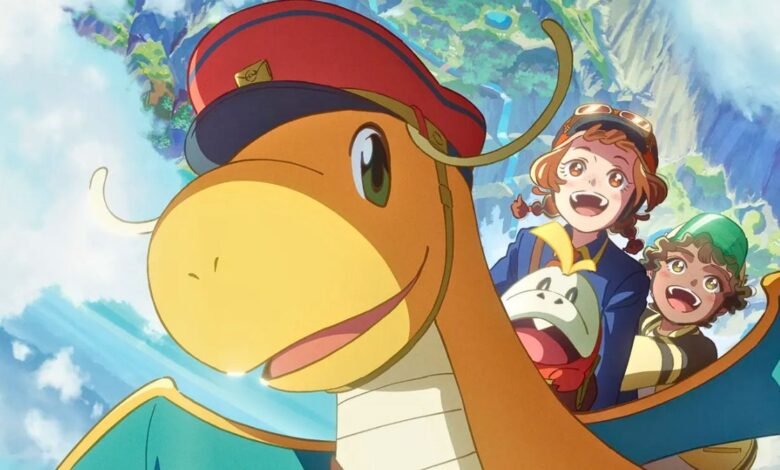 Pokémon Dragonite Carteiro em Novo Anime Kairyuu to Yuubinya-san