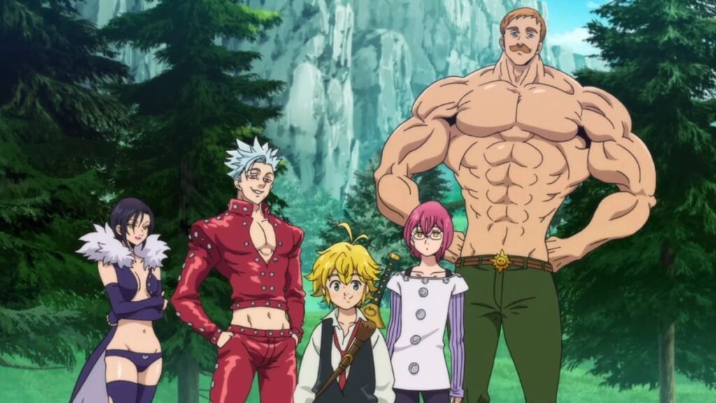 Os Sete Pecados Mortais (Nanatsu no Taizai) animes de fantasia e magia