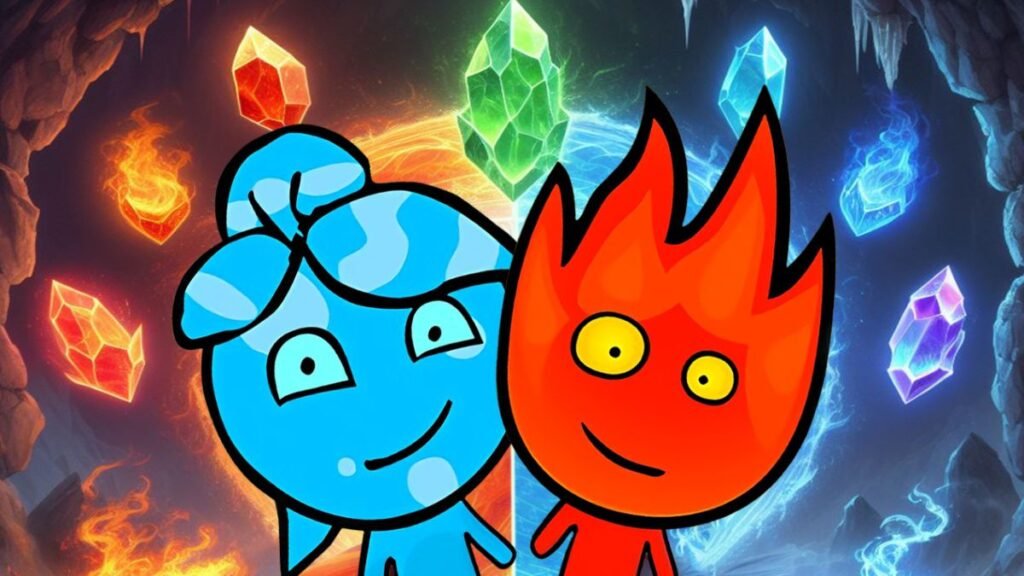 Fireboy and Watergirl jogo de 2 jogadores local