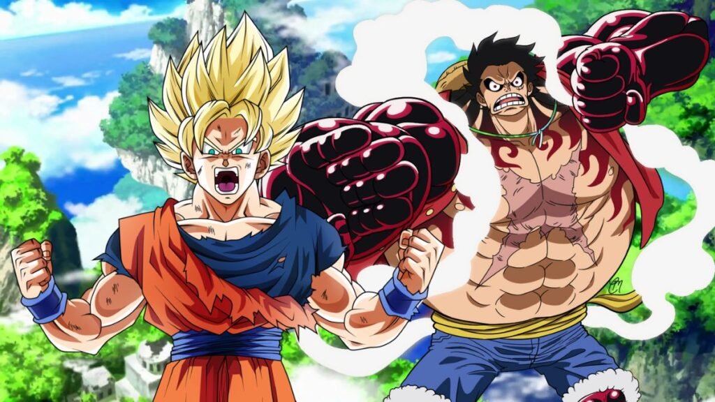 Goku vs Luffy Comparação de poderes e transformações gear 5 super Saiyajin