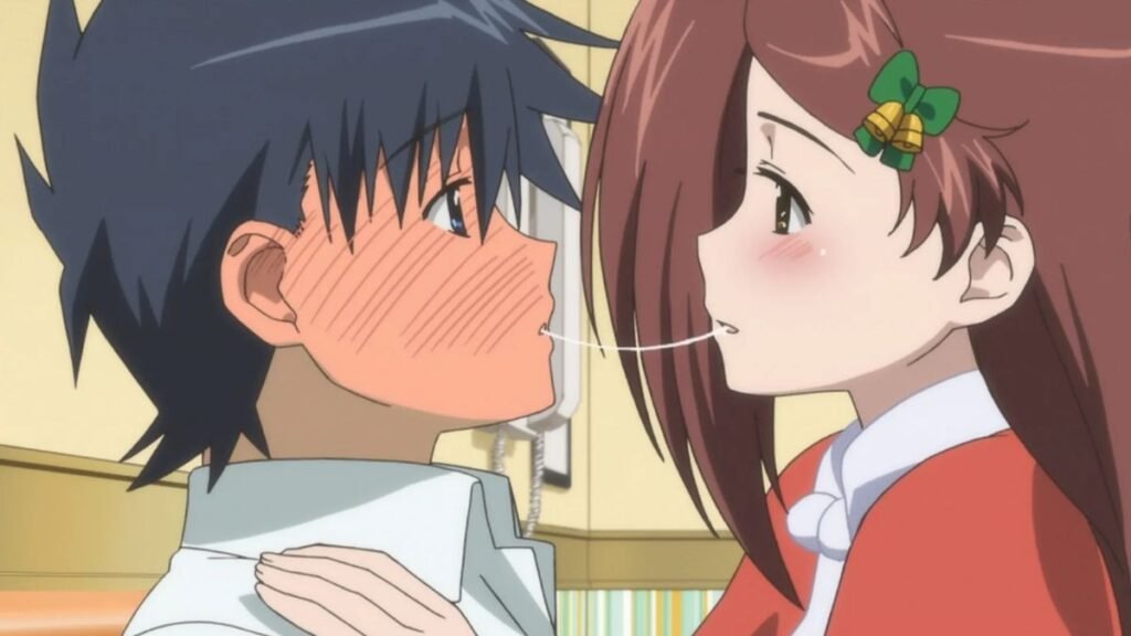 Kiss x Sis animes beijando