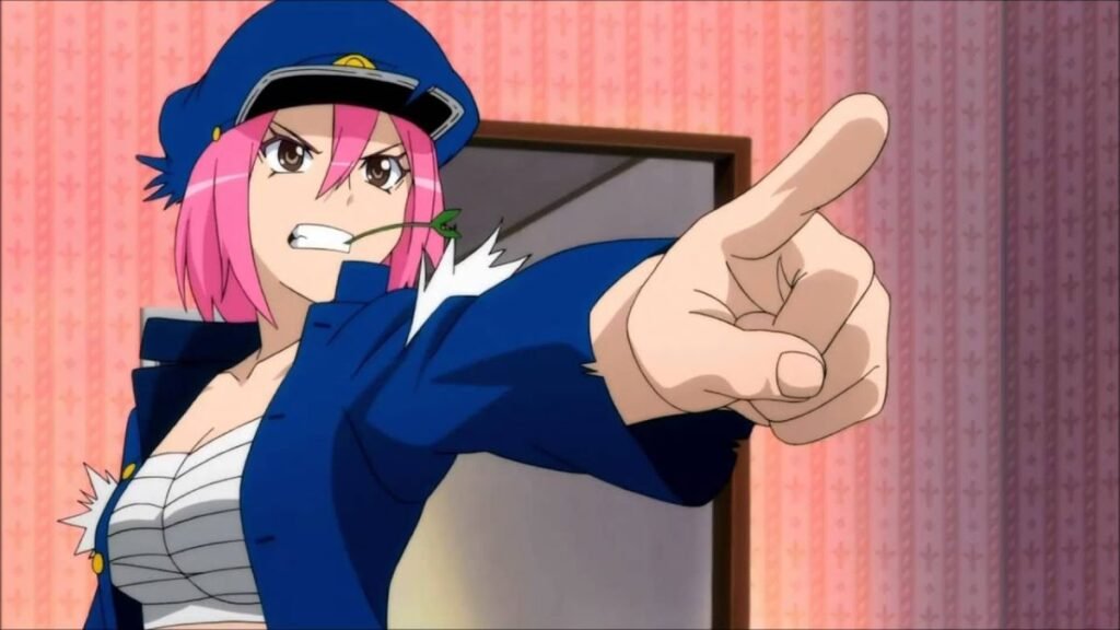 Ranmaru Rindou (Good Luck Girl!) menina de cabelo rosa anime