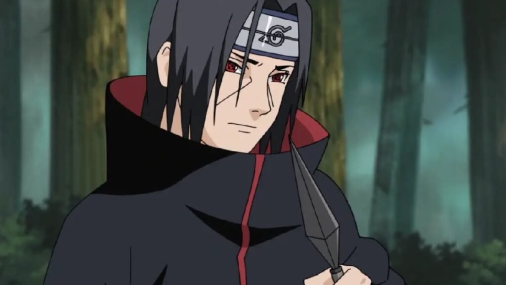 Sharingan permite que Itachi manipule armas