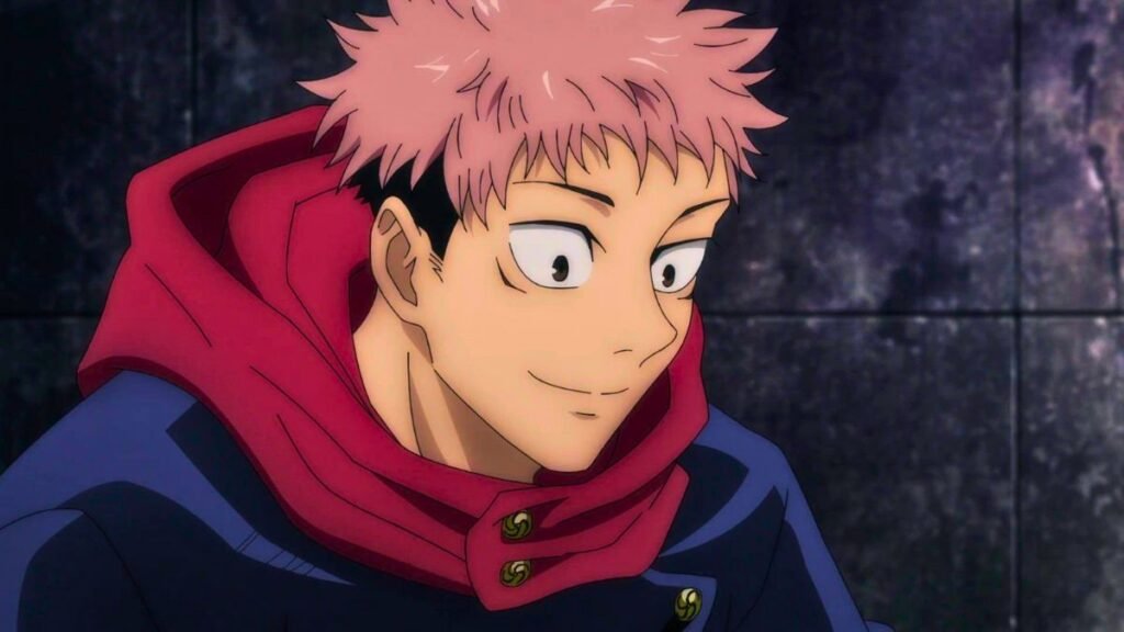 Yuji Itadori (Jujutsu Kaisen) feliz