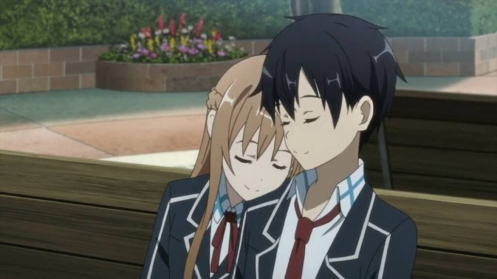 Kirito e Asuna um amor que transcende o mundo virtual
