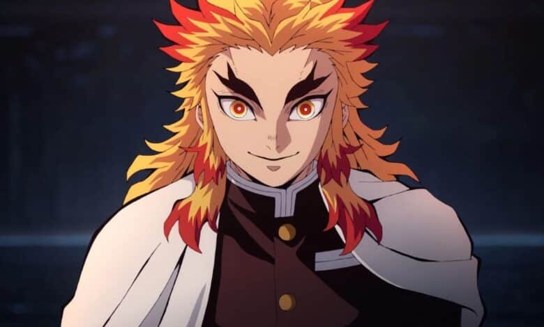 Demon Slayer Rengoku Kyojuro, um Hashira exemplar